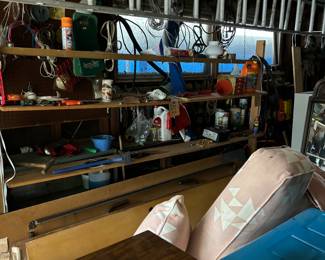 Ladder and lots of garage items