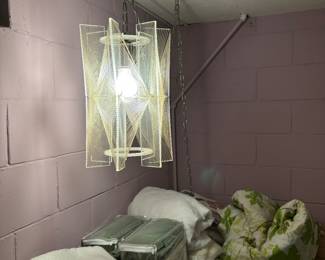 Pr of retro hanging lights