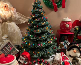 Tall vintage Christmas tree