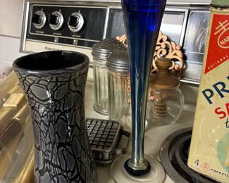 Steven Maslach Art Glass vase