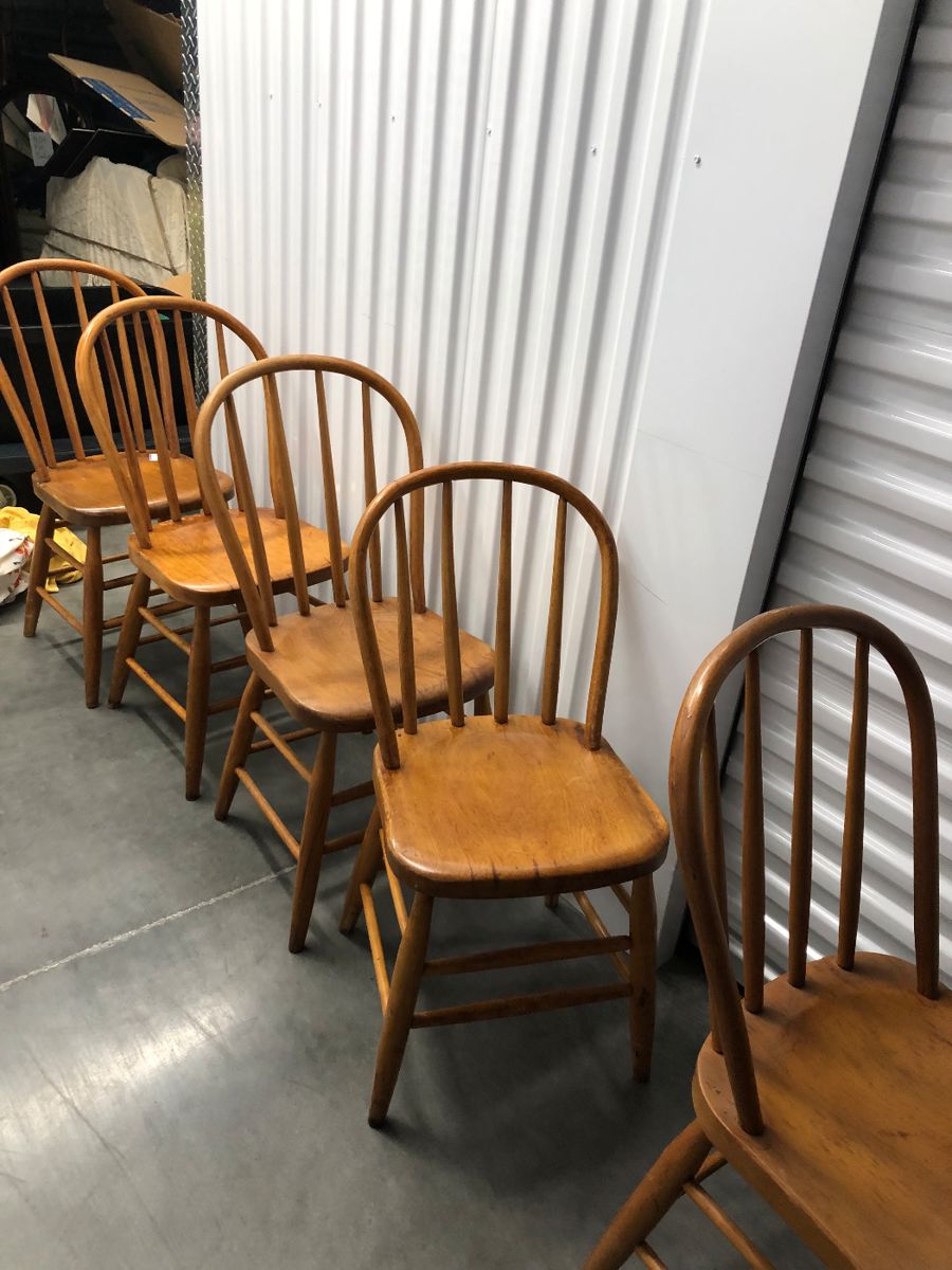 six very old chairs. my great grandparents everyday chairs.
