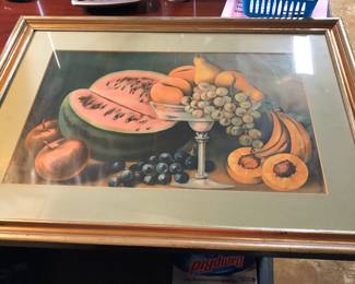 Old print. Great grandmothers. Is has been matted and frame.