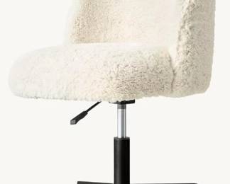 Alessa Sherpa/Graphite by Restoration Hardware Desk Chair 20.5"W x 22"D x 29.5" Asking $500.00