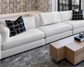 Custom Designer Made...3 and 2 Seater Available  Asking $2500.00   Body: Polyurethane foam pad 51% Polyester Fiber Pad 35%  Polyester Fiber Batting 14%   Seat Cushion Polyurethane Foam Pad 79% Polyester Fiber Batting 21%  Back Pillows Polyester Fiber 100% and Kidney Pillow Polyester Fiber 100%