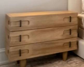 Davis by France & Son Nightstand  32Wx22Dx32H  Walnut Finish  Asking $1000.00