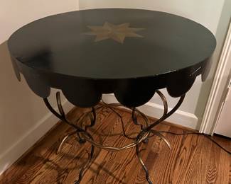 Metal round table