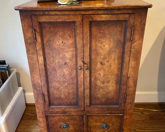 Burl cabinet