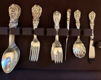 Sterling pieces, not a complete set
