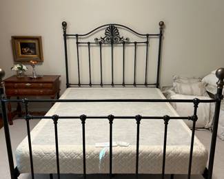 Queen iron bed frame