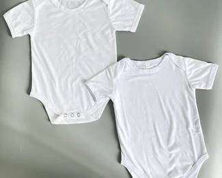 Onesie - polyester baby bodysuit is perfect for personalizing with sublimation