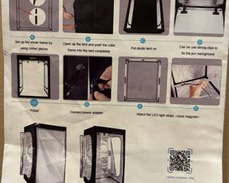 Professional Photo Light Box, up to 78" tall