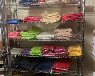 Large Collection of Pillow Covers, Throw Pillow Covers, Laundry Bags, Sacks, Shoe Bags, Garden Flags and Wine Bags. (More in boxes)