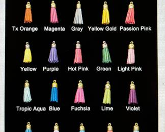 2.25" Gold Topped Tassels