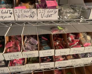 Large Collection of Tassels in Various Colors