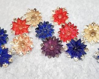 Vintage Nippon Rosette Christmas Light Bulbs