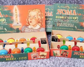 Vintage Noma Bubble Lights Bulbs in Original Boxes