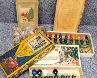 Antique Bulbs and Propp Christmas Lights