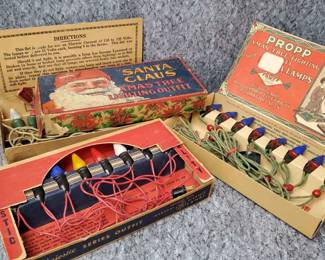 Antique Propp, and Majestic Christmas Lights, Original Boxes
