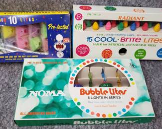 Retro Noma Bubble Lites Bulbs, Novelty Christmas Lights