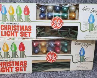 Vintage GE Christmas Lights in Original Package