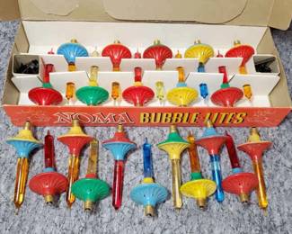 Vintage Noma Bubble Light Bulbs