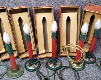 Five Vintage Noma Electric Candles