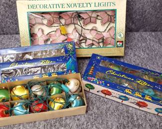 Novelty Christmas Lights, Pink Stars