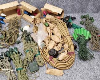 Antique and Mid Century Christmas C6 Light Cords and Bulbs