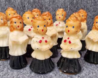 Vintage Gurley Choir of Children Figural Candles