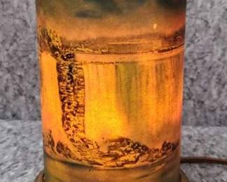 1930s Motion Niagra Falls Lamp