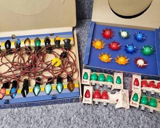 Vintage Paramount Christmas Lights, and StarLites Bulbs