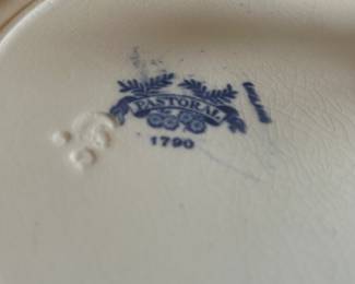 Antique Blue transfer-ware Pastoral England plate (s)