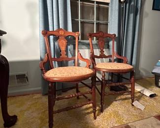 ntique Eastlake Victorian Carved Side Chair(s)