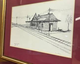 Peggy Napier sketch manassas train station