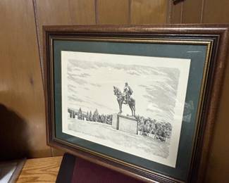 Kenneth Harris , Prince William County" -Signed, Matted & Framed