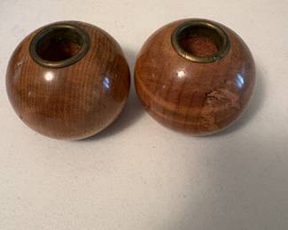 Myrtle wood candle holder