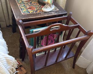 MCM vintage magazine rack