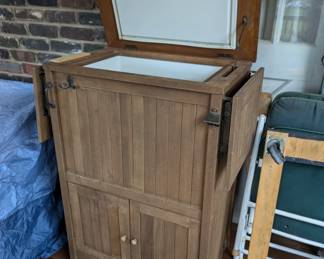 Outdoor Ice chest / bar cart