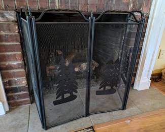 Fireplace screen