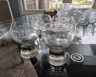 Vols Sugar Bowl 1986 glasses - set of 4