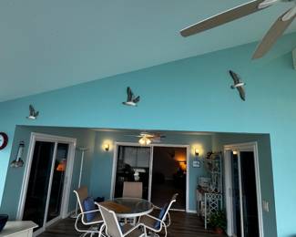 beautiful patio set with all chairs that rock and swivel