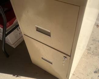 2 of these 2-drawer file cabinets