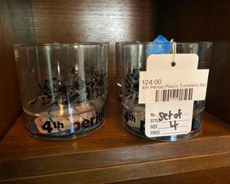 4th Period Plastic Tumblers Set
