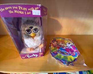 1998 Original Furby, Lisa Frank Fab Friends decor