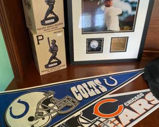 Pirates Honus Wagner bronze figurines,  David Duval British Open Champion signed and framed ball

