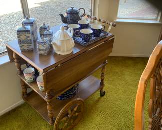 antique tea cart