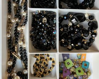 Hundreds of pieces of vintage costume jewelry.
