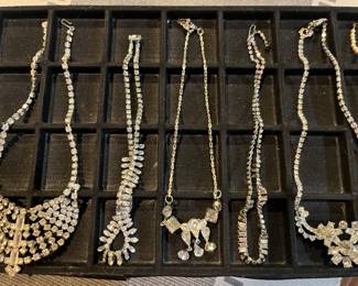 Hundreds of pieces of vintage costume jewelry.