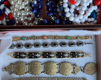 Hundreds of pieces of vintage costume jewelry.