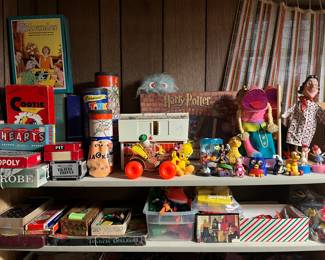 Hundreds of vintage children’s toys and games.